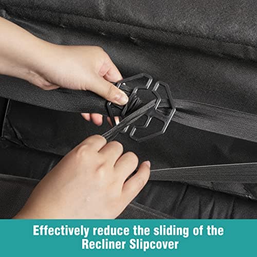 Ruaozz 3 Pack Fixed Buckles for Recliner Chair Covers