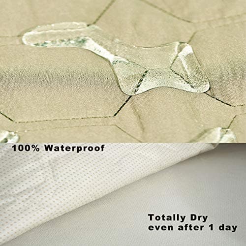 RBSC 30 Inch Beige Waterproof Recliner Cover for Pets Cats Dogs