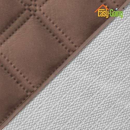 Waterproof Recliner Chair Cover, Brown, Non-Slip Fabric for Living Room Sofas (Easy-Going, Pet and Kid Friendly)