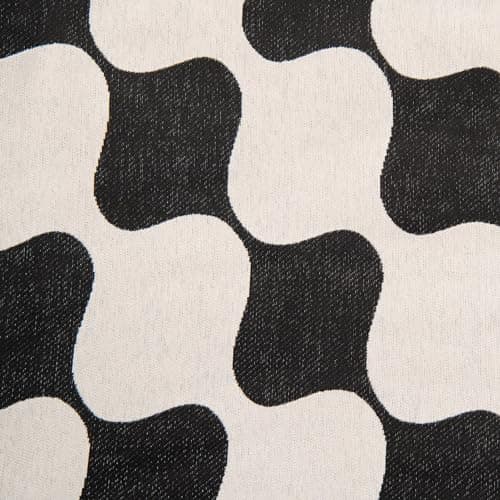MEETSKY Beige Couch Cover for 3-Cushion Sofa PetProtective — Black Checkerboard