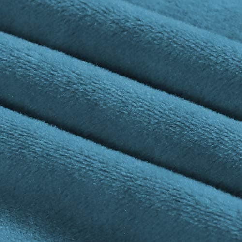PrinceDeco Grey Velvet Loveseat Cover, Washable, Up to 72" Wide — Blue
