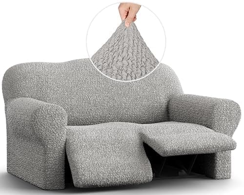 Mille Righe - Platinum Recliner Loveseat Cover