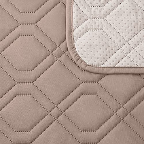 Waterproof Loveseat Recliner Cover with Console for Pets - Chocolate — Light Brown