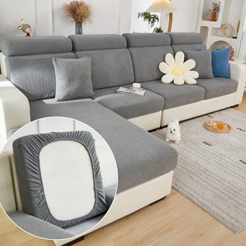 2024 Magic Wear-Resistant Sofa Cover for Sectionals (Texture-Gray, Extra Large)