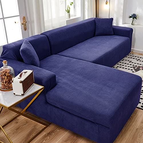 IMYOGI L-Shaped Sofa Cover - 2pcs Stretch Slipcover for Seater + 2 Seater Living Room — G