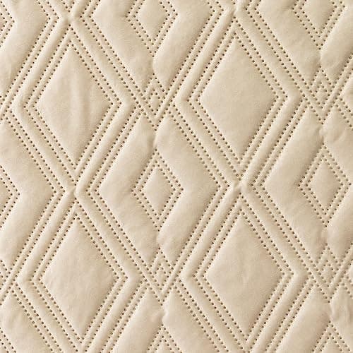 Genina Reversible Couch Covers for L-Shaped Sectional Sofas – Dark Gray, Small, Perfect for Pets and Kids — Beige