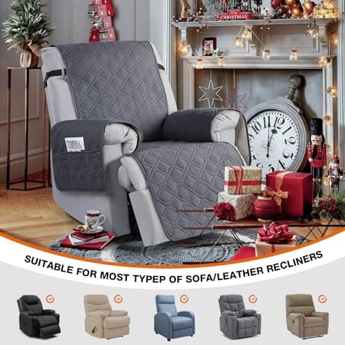VANSOFY 100% Waterproof Pet Chair Cover, Dark Gray, 23.6"