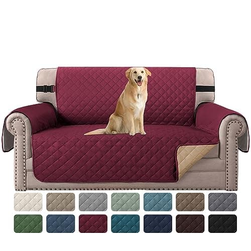 Reversible Loveseat Couch Cover for 2 Cushion Couch