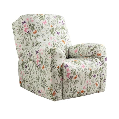 Lazy Boy Recliner Cover with Pockets & Elastic Bottom Protection — Color A48
