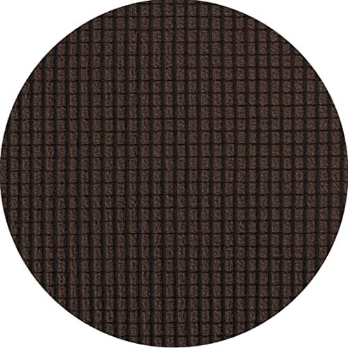 SubrTEX 5 Piece Stretch Loveseat Slipcover, Gray — Chocolate