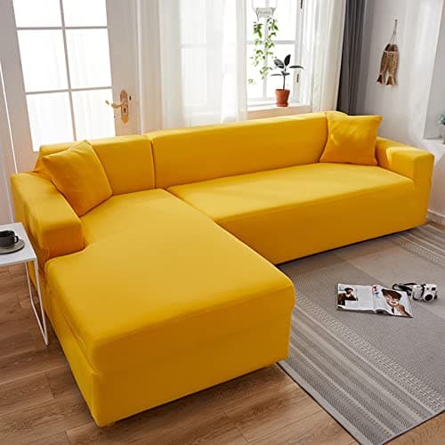 IMYOGI High Stretch Sofa Covers for 3 Seater Sectional Couch - Living Room Protector — Ad