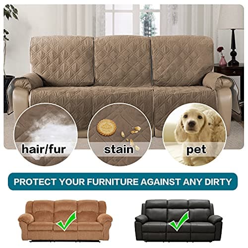 Turquoize Large Taupe 100% Waterproof Recliner Sofa Cover