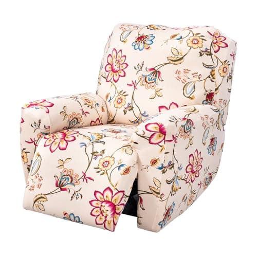 FUANGUI 4-Piece Lazyboy Recliner Cover with Storage Pockets — 13