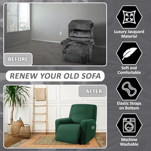 Retro Green ULTICOR 1 Seat Recliner Cover, Washable