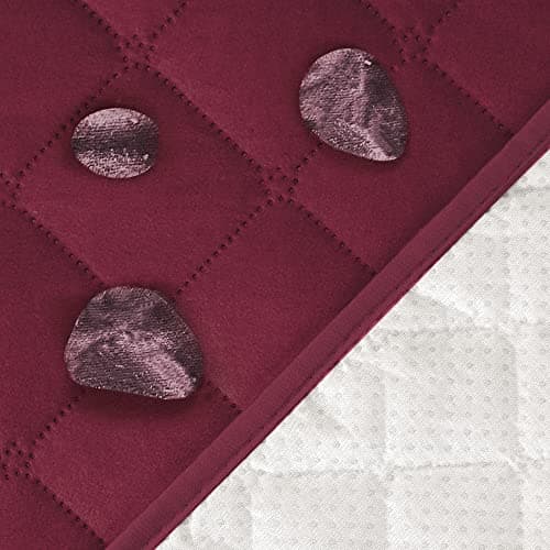 Burgundy 100% Waterproof Couch Cover for 3 Cushion Sofa (Sofa 70") Pet Friendly — Burgundy