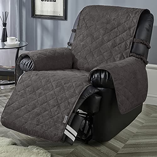 STONECREST Waterproof Microsuede Recliner Slipcover (Chocolate, 23") — Graphite
