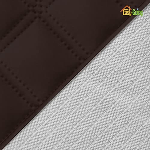 Grey Waterproof Sofa Slipcover for 2 Cushion Loveseat (Non-Slip, Washable, Pet and Kid Friendly) — Chocolate