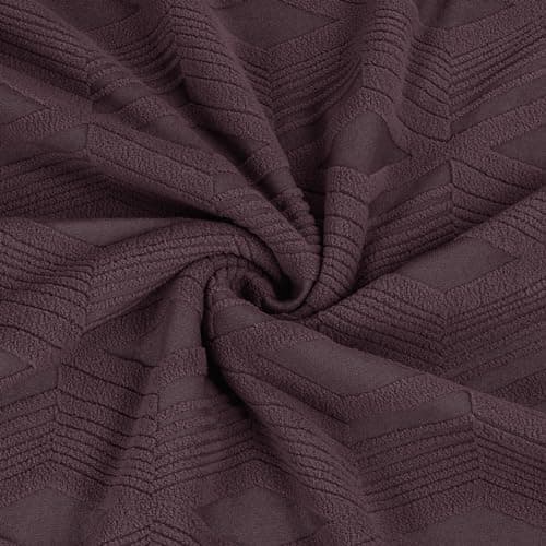 TAOCOCO Dark Grey Stretch Jacquard Recliner Loveseat Cover — Dark Coffee