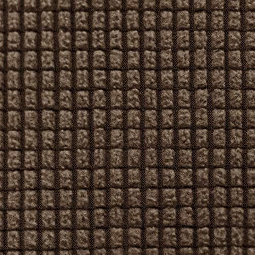 CHUN YI 7 Piece Stretch Couch Cover, 3 Seater with Elastic Backrests and Cushions(Large, Brick) — Coffee