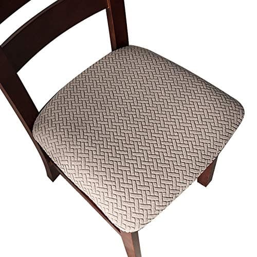 Genina Taupe Dining Room Chair Slipcovers (4 Pcs)