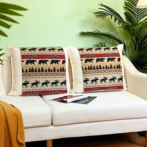 Recliner Chair Headrest Protector Cover (Animal Style, 2 Pieces)