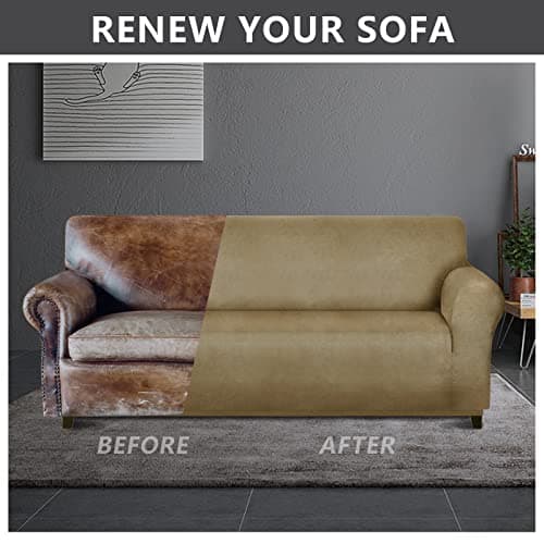 Molasofa Sofa Covers - Couch Cover for Dogs, Cats, and Kids (Sofa, Mustard)