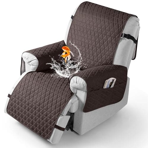 TAOCOCO 100% Waterproof Recliner Cover - Perfect for Slip and Stain Protection, Suitable for Elderly and Disabled Users, Ideal for Outdoor Patios or Indoor Use(Chocolate, Small-22'') — Chocolate