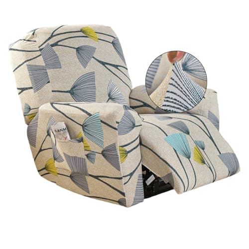Lazy Boy Recliner Cover with Pockets & Elastic Bottom Protection — Color B18