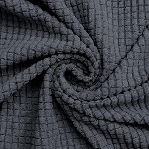 Oversized Sofa Slipcovers for 3 Cushion Couch with Elastic Bottom, Suitable for Kids and Pets (X-Large, Black) — Dark Grey