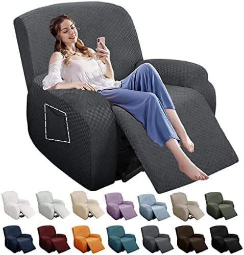 YEMYHOM Light Gray Stretch Recliner Slipcover with Side Pocket Global Recycled Standard  
YEMYHOM Light Gray Anti-Slip Recliner Cover with Elastic Bottom Global Recycled Standard  
YEMYHOM Light Gray Recliner Chair Cover with Side Pocket Global Recyc