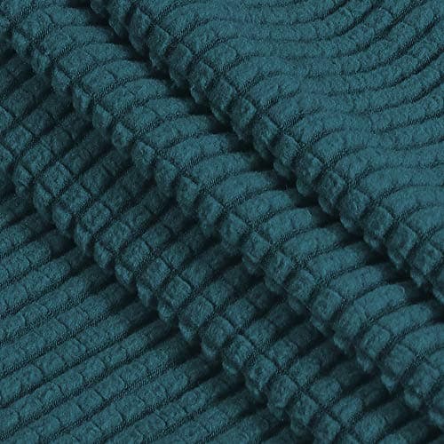 PrinceDeco Stretch Loveseat Sofa Cover, Brown, Washable Pet Friendly — Deep Teal
