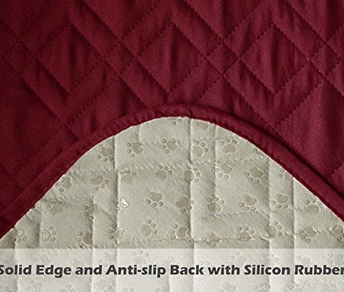 Ameritex Waterproof Nonslip Recliner Cover, Beige (23") — Burgundy