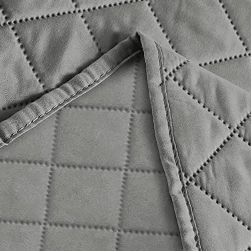 Deeky Reversible Waterproof Couch Cover for 3-Cushion Furniture — Gray/Gray