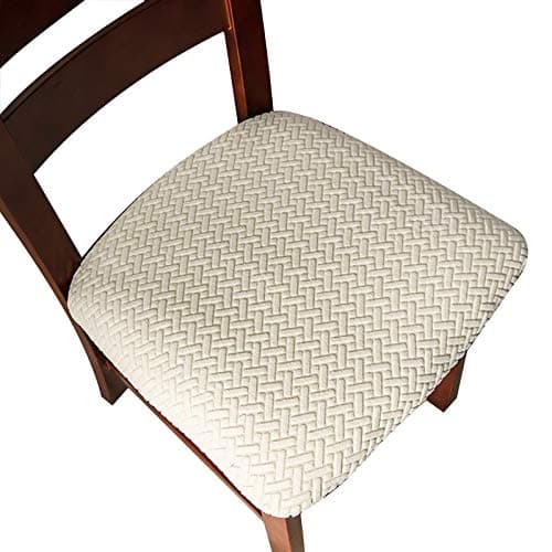 Genina Taupe Dining Room Chair Slipcovers (4 Pcs) — Beige
