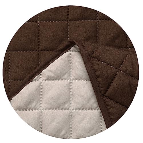 Water Resistant Dog Couch Cover 68" x 3 Cushions Gray/Light Gray — Chocolate/Beige