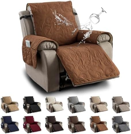 100% Waterproof Recliner Chair Cover for Pets and Kids (Beige, 2|6" Recliner Chair)
100% Waterproof Non-Slip Fabric Recliner Couch Cover for Living Room (Beige, 2|6" Recliner Chair)
Washable 100% Waterproof Recliner Chair Cover for Pets and Kids (Bei