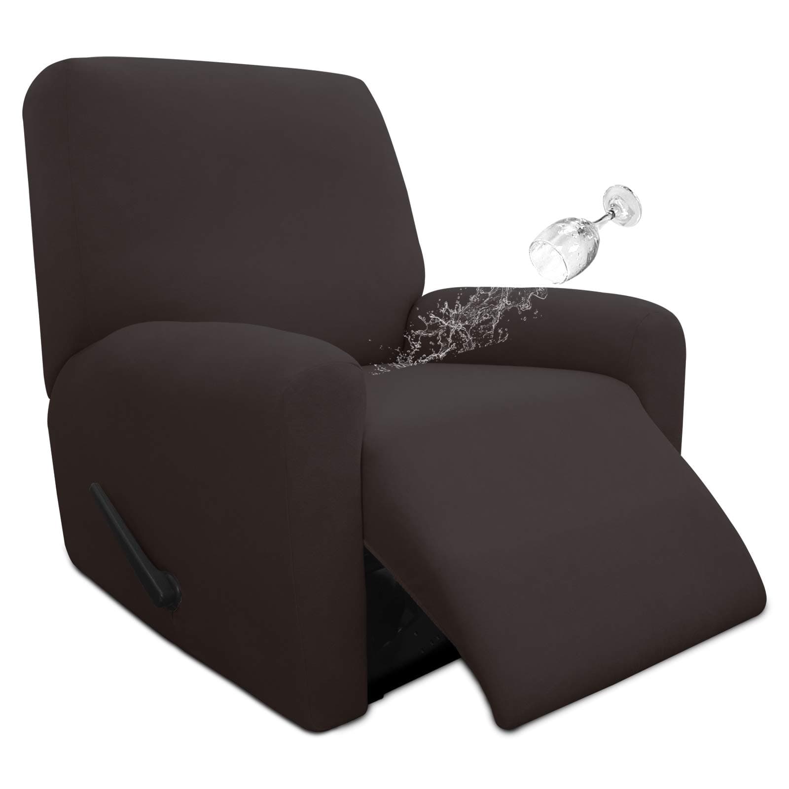 Dual Waterproof Recliner Cover for Couch and Sofa, Leakproof Protector for Kids and Pets Chocolate