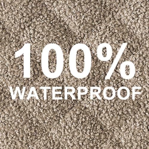 Turquoize Waterproof Dog Loveseat Cover with Side Pocket (Natural White) — Taupe