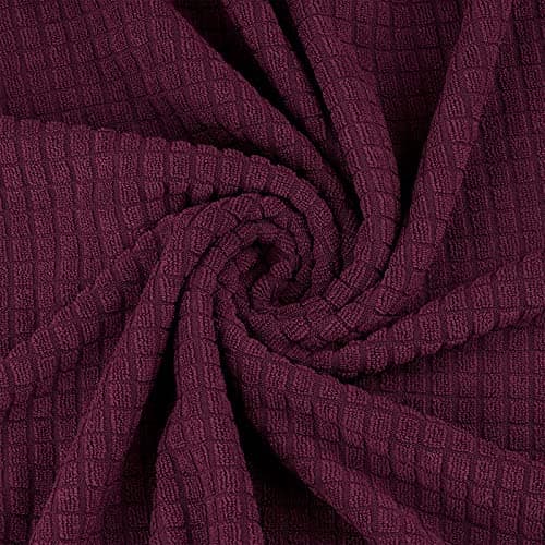 Asnomy Black Pet Protector Couch Covers for 2 Cushion Loveseat — Wine Red