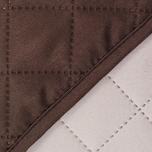 Reversible Chocolate/Beige Loveseat Sofa Cover Protector — Chocolate/Beige