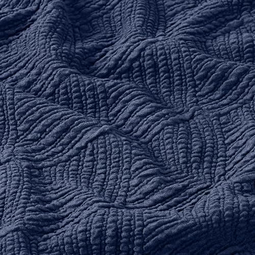 Timeless Extra Wide Gray Recliner Loveseat Cover — Navy Blue