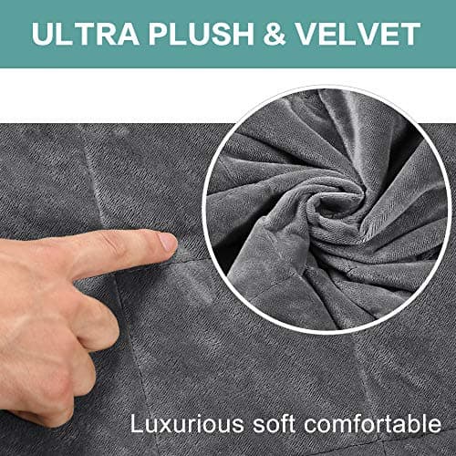Turquoize Velvet Recliner Cover for 2 Cushion Couch (54", Gray)