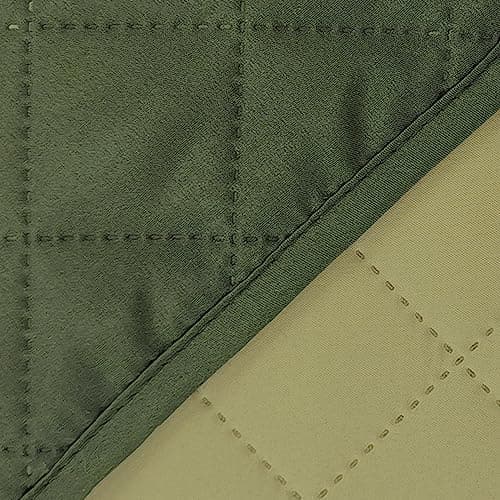 Reversible Chocolate/Beige Loveseat Sofa Cover Protector — Huntergreen/Sage