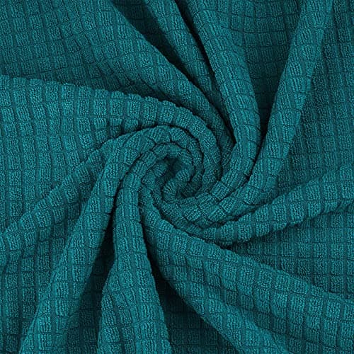 Asnomy Black Pet Protector Couch Covers for 2 Cushion Loveseat — Peacock Blue