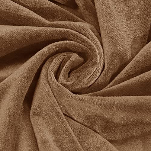 Navy Velvet Recliner Loveseat Cover, Stretch Reclining Slipcover — Leather Color