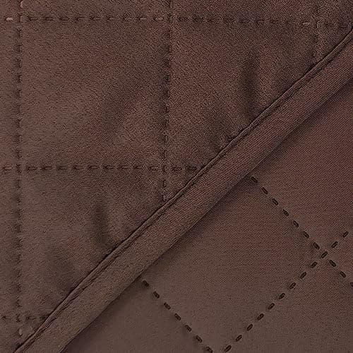 Reversible Chocolate/Beige Loveseat Sofa Cover Protector — Chocolate/Chocolate