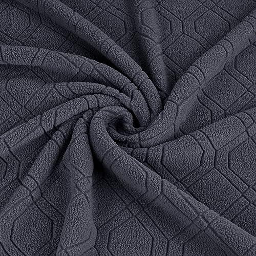 VANSOFY 3-Piece Stretch Recliner Cover, Dark Gray — Charcoal Gray