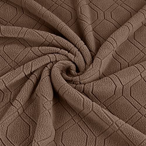 VANSOFY 3-Piece Stretch Recliner Cover, Dark Gray — Light Coffee