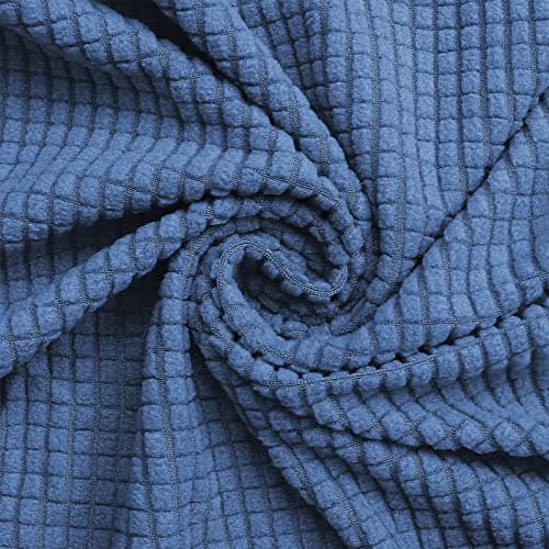Oversized Sofa Slipcovers for 3 Cushion Couch with Elastic Bottom, Suitable for Kids and Pets (X-Large, Black) — Blue