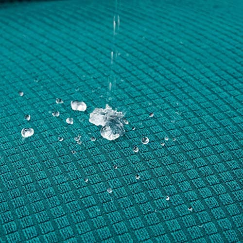 Joccun Gray Spandex Stretch Couch Cover, 3-Cushion Sofa Protector — Peacock Blue